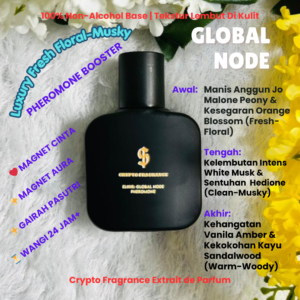 [ELIXIR] Crypto Fragrance Global Node - Luxury Libre & Peony Blush - Parfum Wanita Aura Cerdas Elegan Pemikat Pria - Mode Extrait de Pheromone 23+ Ingredients
